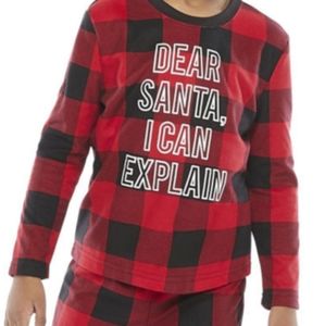 2t Christmas pajama set buffalo plaid NWT unisex